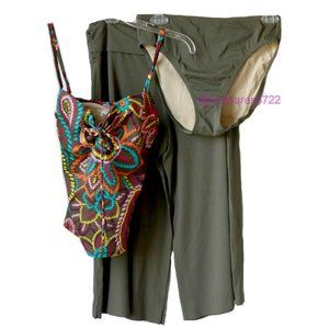 Victoria's Secret Tankini Swimsuit Coverup 3 Piece Bundle